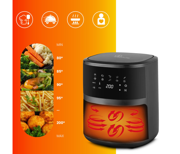 ExtraLink Frytkownica beztłuszczowa 4.2L Home SJ-420 - 1373000 - zdjęcie 3